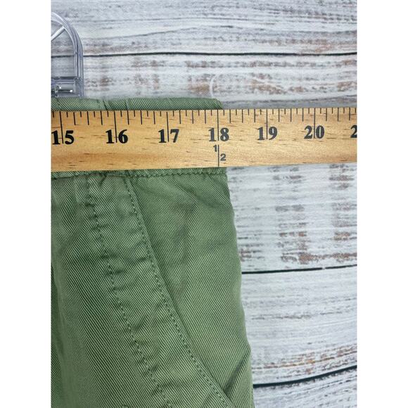 GAP Green Lyocell Drawstring Shorts Large Soft 3” Pockets Summer Beach Neutral - Picture 5 of 8